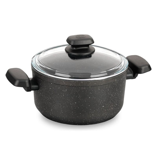 Korkmaz Ornella Non-Stick Stock Pot (Soup Pot) - 28x14.5cm, Induction Compatible, Free From PFOA, Cadmium, and Lead, Made in Turkey