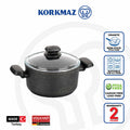 Korkmaz Ornella Non-Stick Stock Pot (Soup Pot) - 28x14.5cm