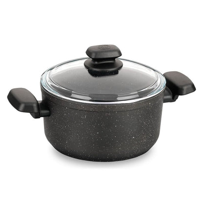 Korkmaz Ornella Non-Stick Stock Pot (Soup Pot) - 28x14.5cm, Induction Compatible, Free From PFOA, Cadmium, and Lead, Made in Turkey