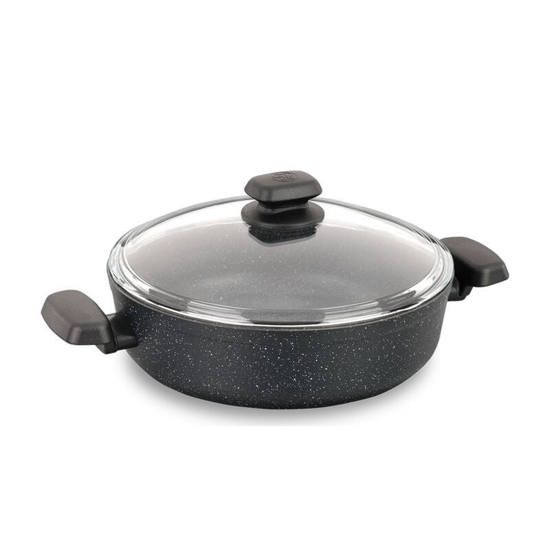 Korkmaz Ornella Non-Stick Cooking Pot - 28x7.5cm, Induction Compatible, Free From PFOA, Cadmium, and Lead, Made in Turkey