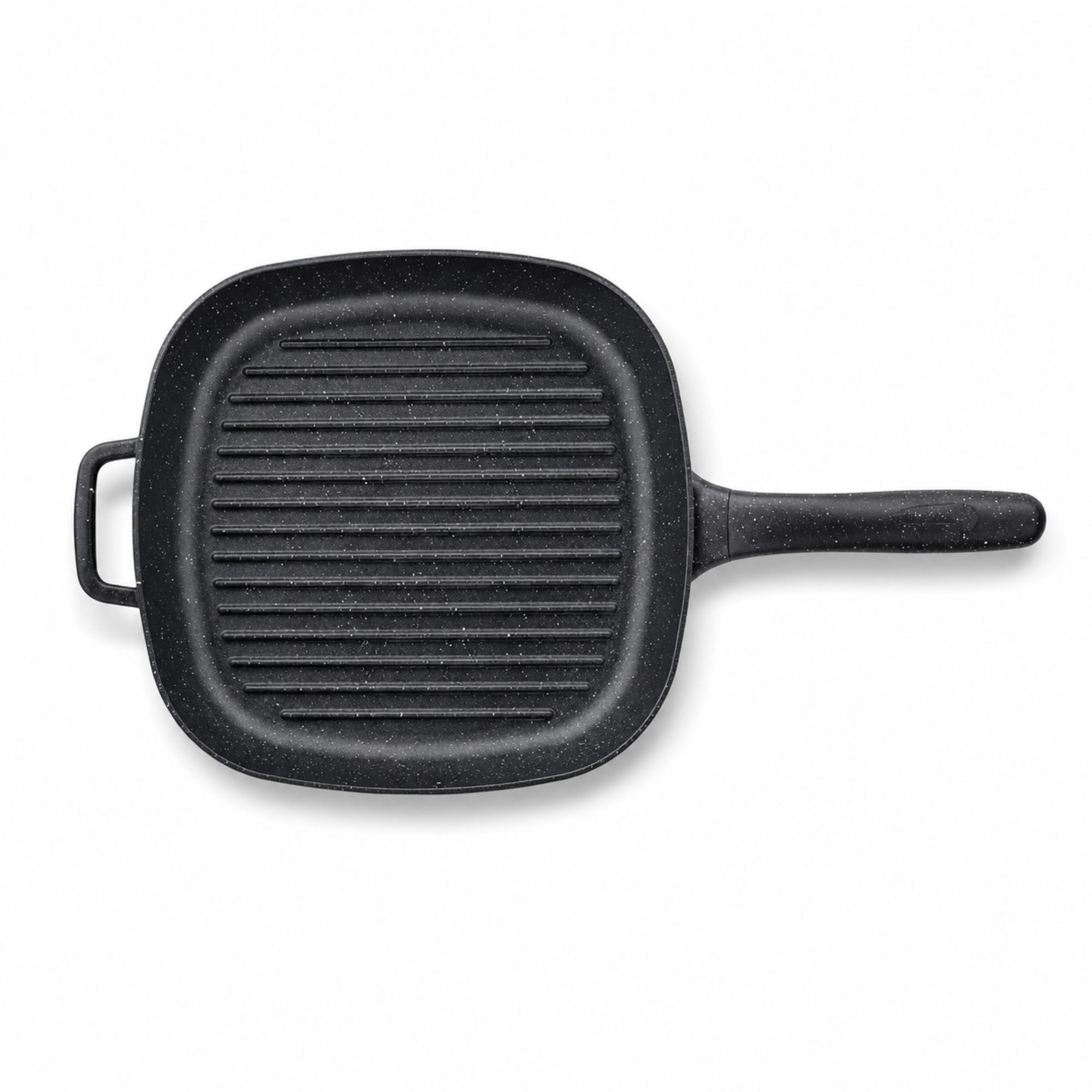 Korkmaz Gusto Plus Aluminium Cast Non-Stick Square Grill Pan, 28cm