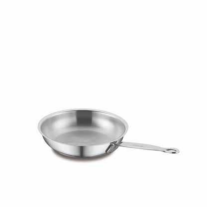 Korkmaz Minika Stainless Steel Frying Pan - 16x4cm, Induction Compatible, Made in Turkey