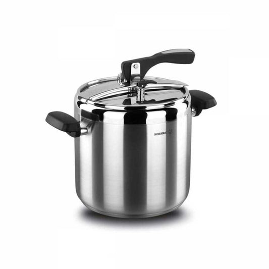 Korkmaz Turbo Stainless Steel Pressure Cooker - Induction Compatible, Made in Turkey