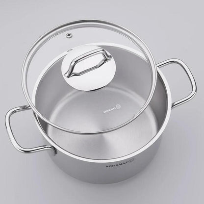 Korkmaz Perla 8 Piece Stainless Steel Cookware Set A1606 –  Made in Turkey
