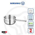 Korkmaz Perla Stainless Steel Saucepan - 14x7cm