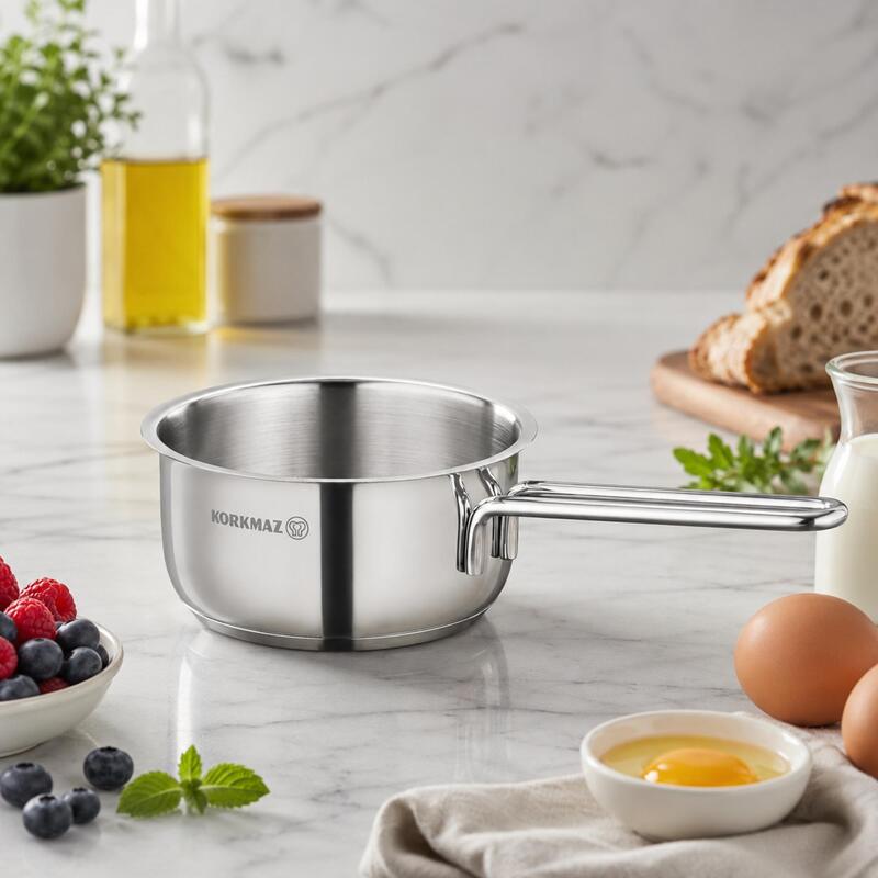 Korkmaz Perla 18/10 Stainless Steel Saucepan 14cm 1L, Induction Compatible