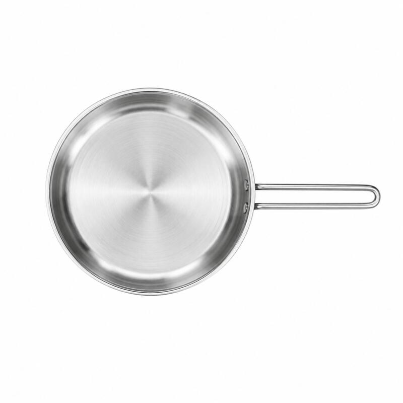 Korkmaz Perla 18/10 Stainless Steel Frying Pan 24cm 2L, Induction Compatible