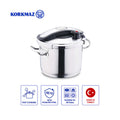 Korkmaz Proline 18/10 Stainless Steel Pressure Cooker 6L, Induction Compatible