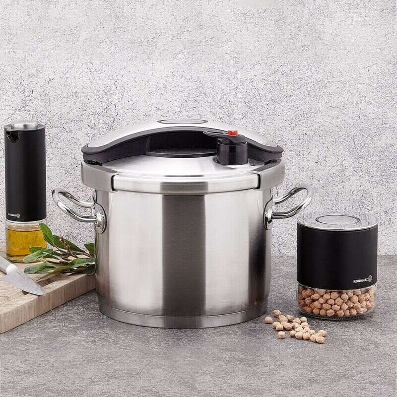 Korkmaz Proline Stainless Steel Pressure Cooker 6.0 lt