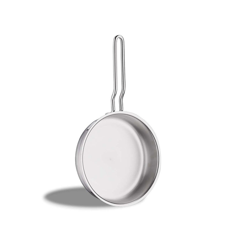 Korkmaz Astra Stainless Steel Frying Pan - Induction Compatible, Made In Turkey