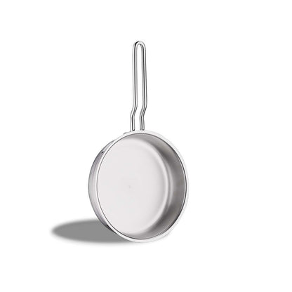 Korkmaz Astra Stainless Steel Frying Pan - Induction Compatible, Made In Turkey