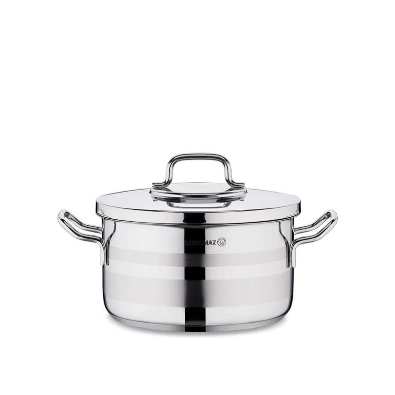 Korkmaz Astra2 9-Piece Stainless Steel Cookware Set Induction Compatible