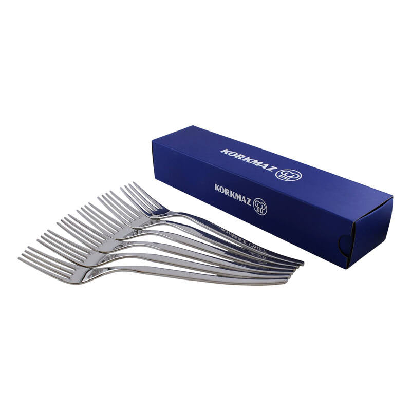 Korkmaz Truva Stainless Steel Dinner Forks Set - 6pcs