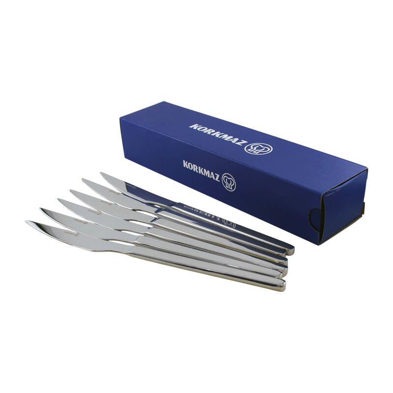 Korkmaz Truva Stainless Steel Dinner Knive Set - 6pcs