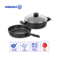 Korkmaz Ornella 3-Piece Non-Stick Cookware Set 26cm, Induction Compatible