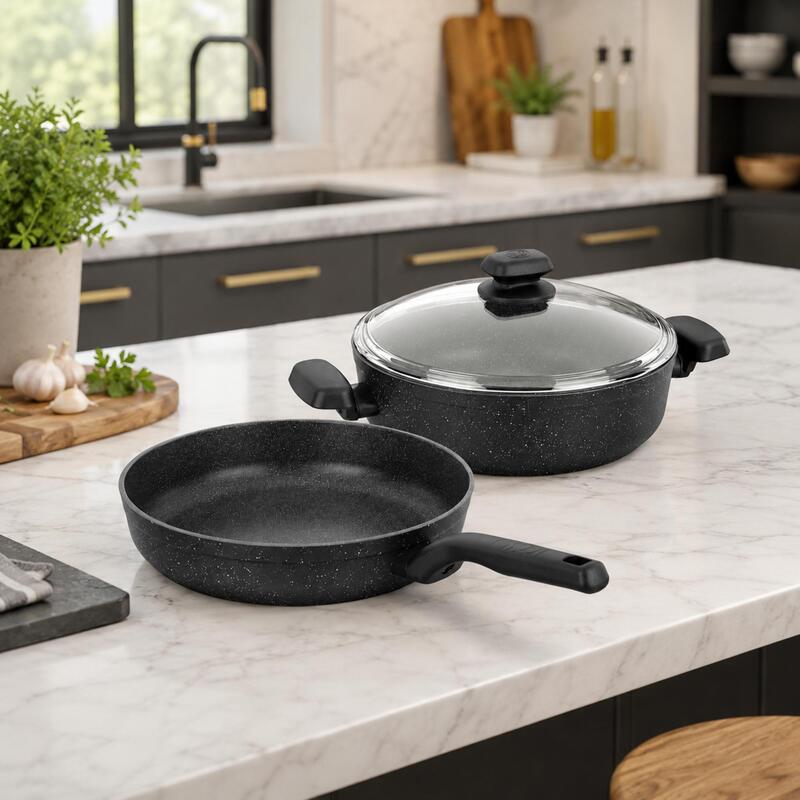 Korkmaz Ornella 3-Piece Non-Stick Cookware Set 26cm, Induction Compatible