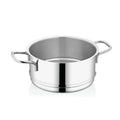 Korkmaz Proline Satin Stainless Steel Steamer Basket Insert - 20x10 cm, Made in Turkey