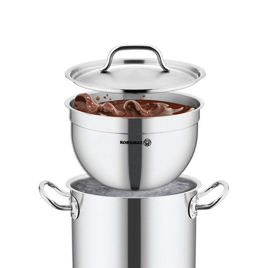 Korkmaz Proline Gastro Stainless Steel Mixing Bowl - Food Preparation Container, Made in Turkey