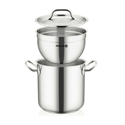 Korkmaz Proline Gastro Stainless Steel Mixing Bowl - Food Preparation Container, Made in Turkey