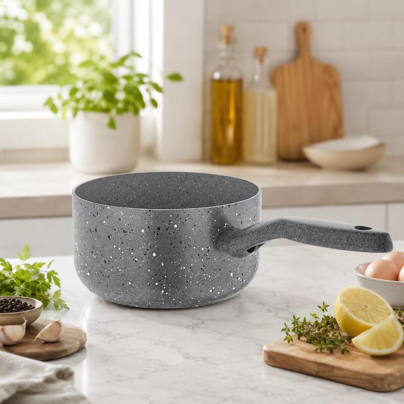 Korkmaz Mia Granite Non-Stick Saucepan 18cm 2L, Gas Electric Ceramic Hob
