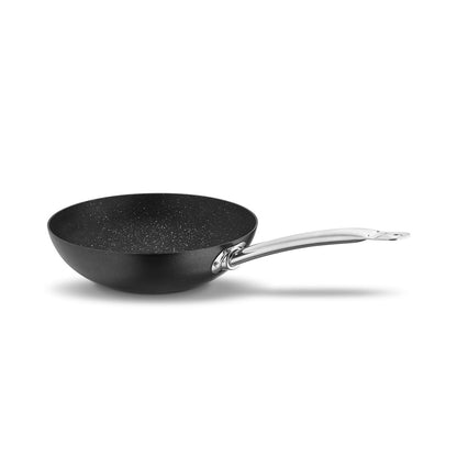 Korkmaz Nero 30x8.6cm Non-Stick Induction Wok - PFOA-Free, Made in Turkey