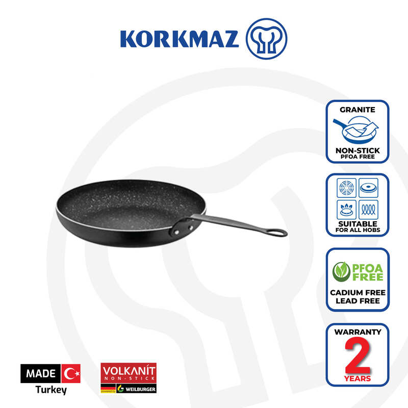 Korkmaz Pro-Chef Non-Stick Frying Pan - Induction Compatible, Made in Turkey