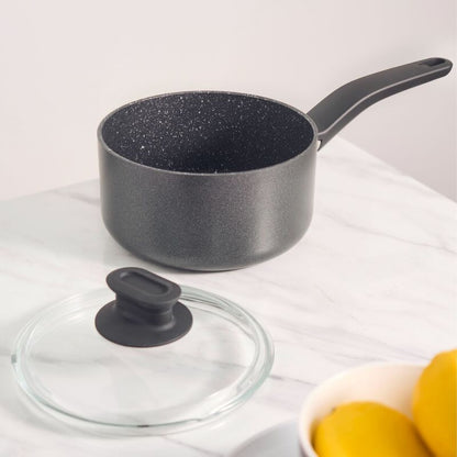 Korkmaz Lina Non-Stick Saucepan - 18x9cm, Free from PFOA, Cadmium, or Lead, Made in Turkey