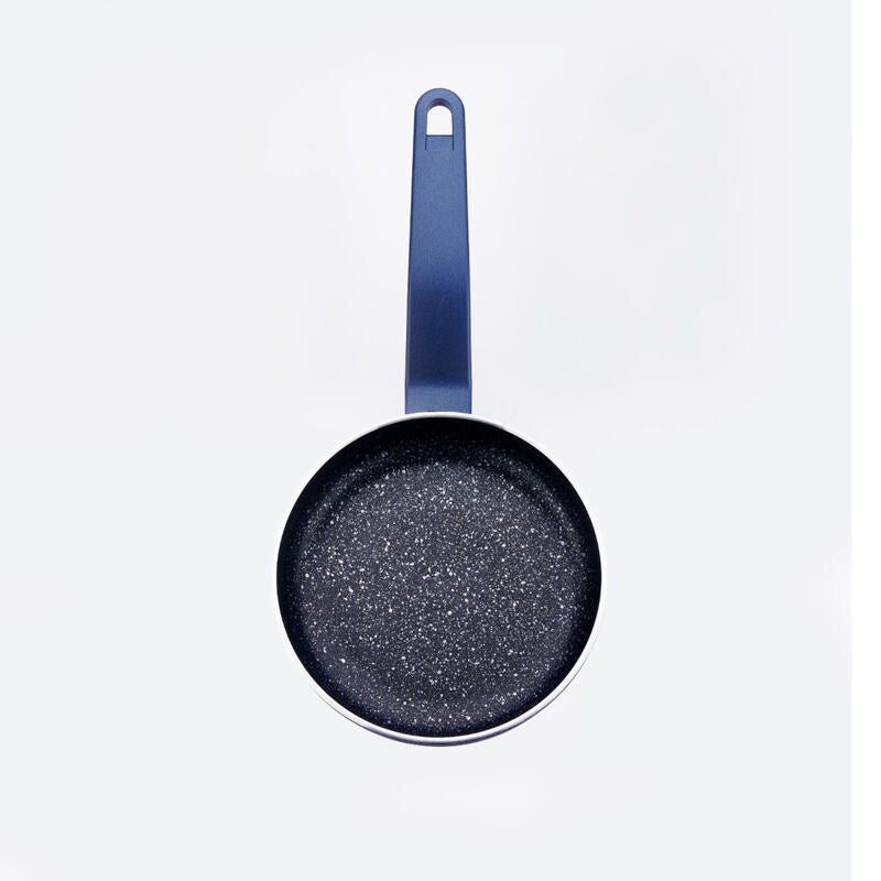 Korkmaz Bella Granite Azura 7-Piece Non-Stick Cookware Set - Gas Stove Compatible, Stock Pot Set with Frying Pan, Made in Turkey
