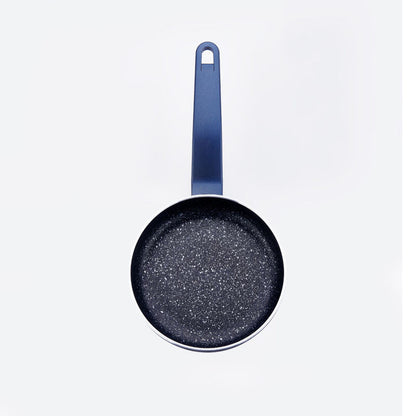 Korkmaz Bella Granite Azura 7-Piece Non-Stick Cookware Set - Gas Stove Compatible, Stock Pot Set with Frying Pan, Made in Turkey