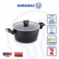 Korkmaz Nora Non-Stick Stock Pot (Soup Pot) - 24x11.7cm