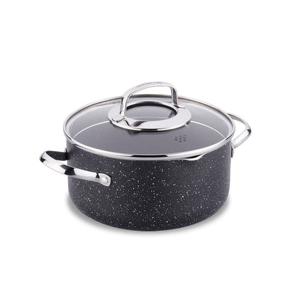 Korkmaz Galaxy 26x13 cm Stock Multipurpose Pot with Strainer Lid & Stainless Steel Handles