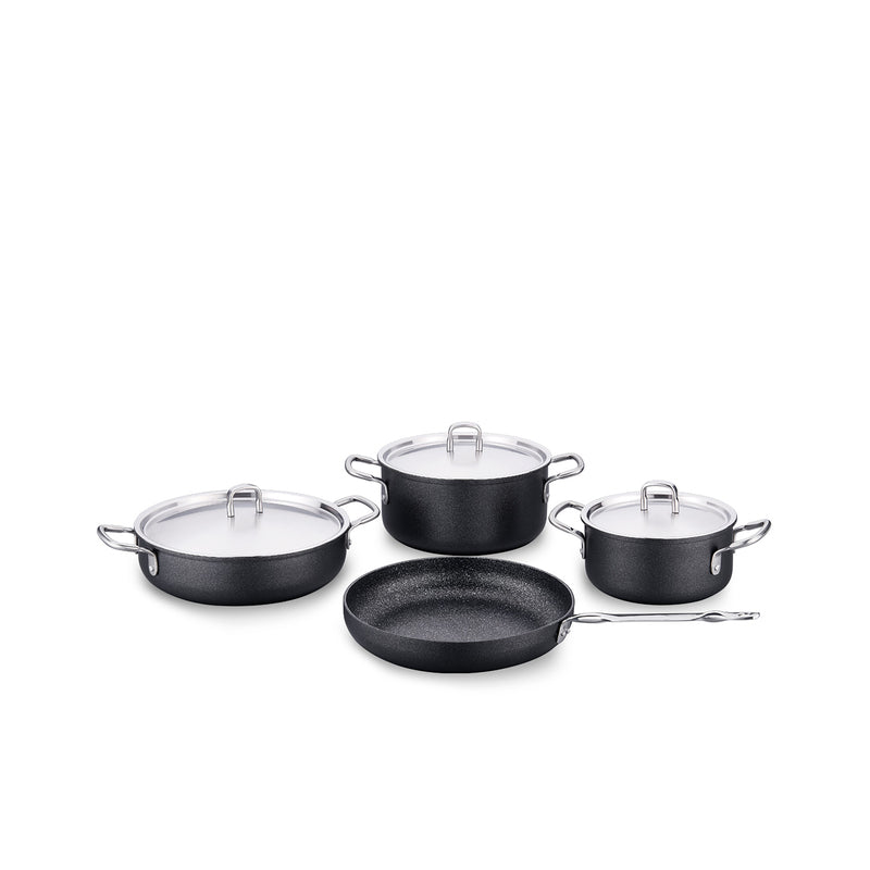 Korkmaz Doria Non Stick Cookware Set with Lid - 7-Piece