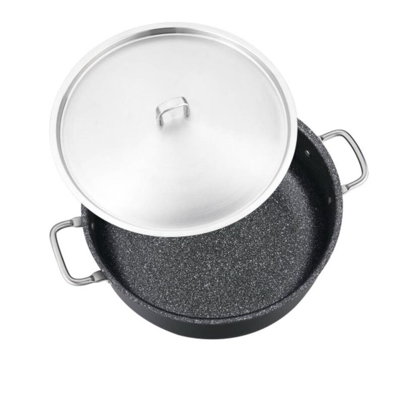 Korkmaz Doria 7-Piece Non-Stick Cookware Set with Frying Pan, Induction Compatible