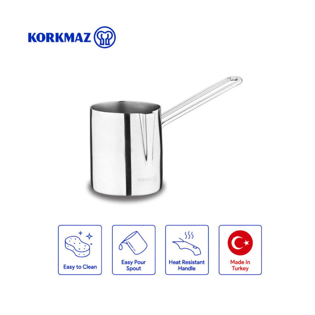 Korkmaz Proline Stainless Steel Turkish Coffee Pot - Made in Turkey