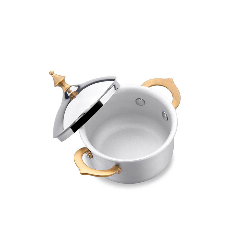 Korkmaz Hanedan Non Stick Cooking Pot with Lid - 10x5.7cm