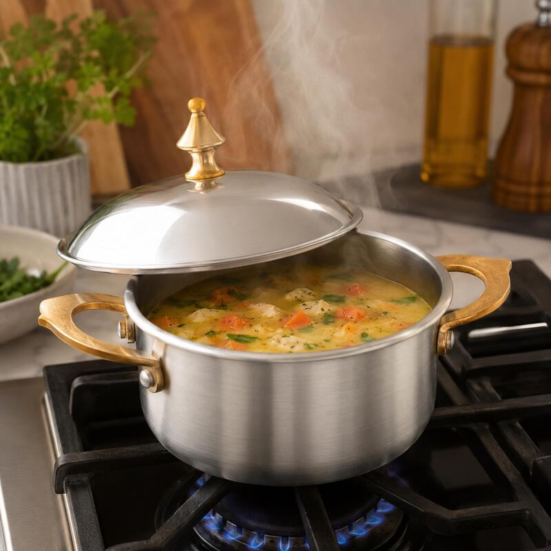 Korkmaz Hanedan Non-Stick Mini Casserole Pot with Lid 10cm 0.45L,  Gas Electric Ceramic Hob