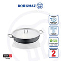 Korkmaz Doria Eksta Non Stick Cooking Pot with Lid - 32x8cm