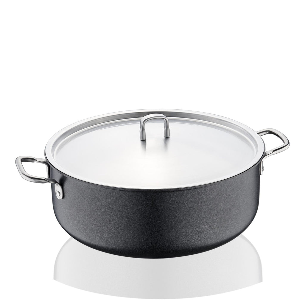 Korkmaz Doria Non Stick Stock Pot with Stainless Steel Lid , PFOA Free, Induction Compatible, Made In Turkey