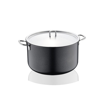 Korkmaz Doria Non Stick Stock Pot with Stainless Steel Lid , PFOA Free, Induction Compatible, Made In Turkey