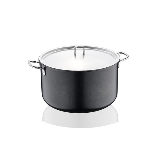 Korkmaz Doria Non Stick Stock Pot with Stainless Steel Lid , PFOA Free, Induction Compatible, Made In Turkey