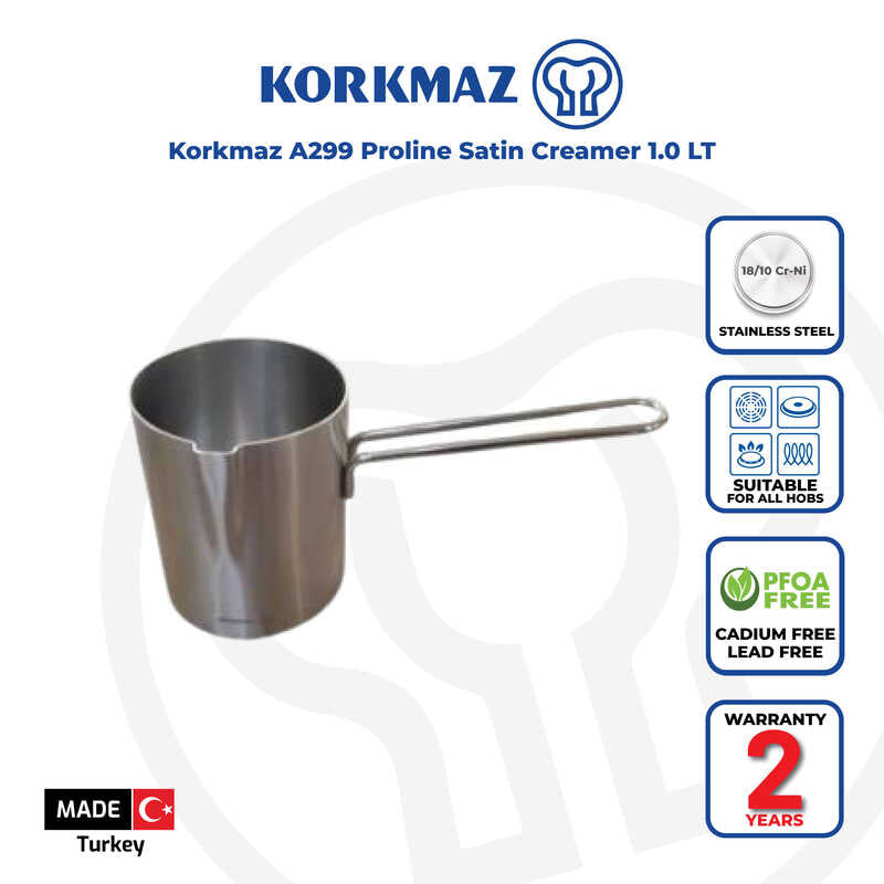 Korkmaz Proline Stainless Steel Turkish Coffee Pot - Made in Turkey