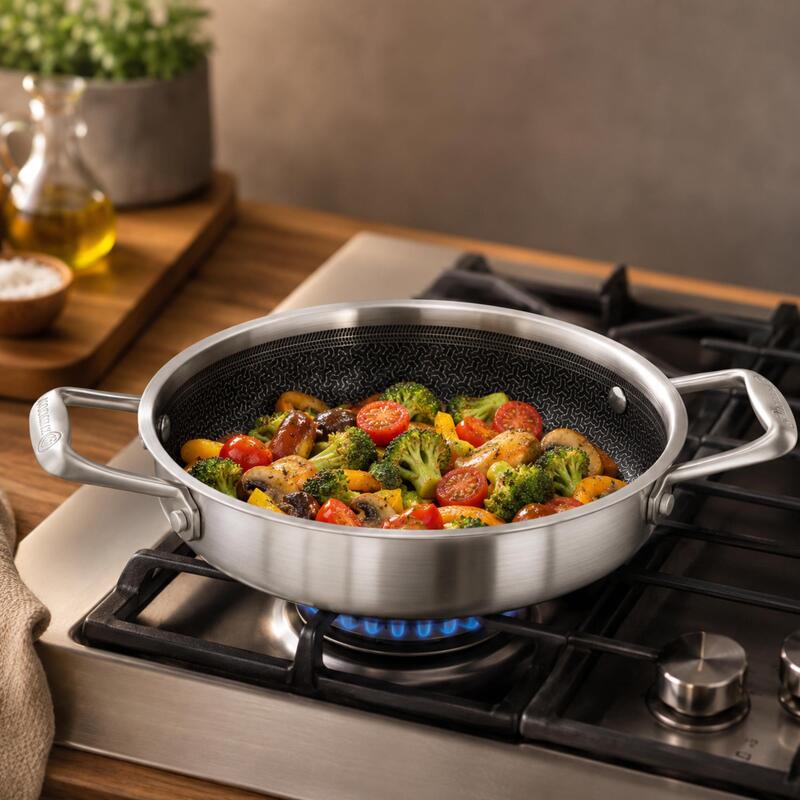 Korkmaz Altima Honeycomb Non-Stick Frying Pan 20cm 1.35L, Induction Compatible