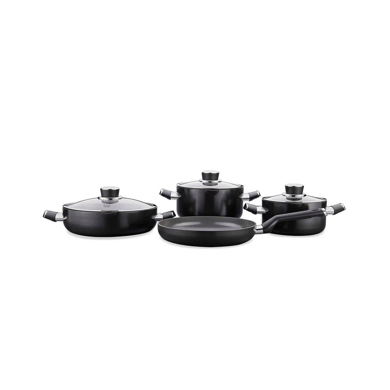 Korkmaz Lena Non Stick Ceramic Cookware Set with Glass Lid -  7-Piece