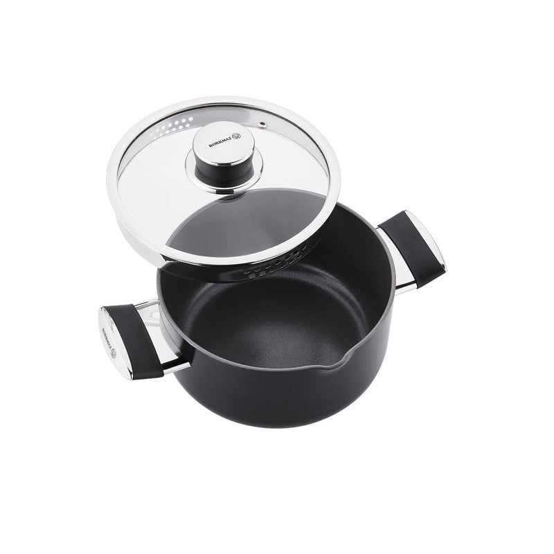 Korkmaz Lena Non Stick Ceramic Cookware Set with Glass Lid -  7-Piece