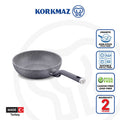 korkmaz Palma Non Stick Wok - 24x6.5cm
