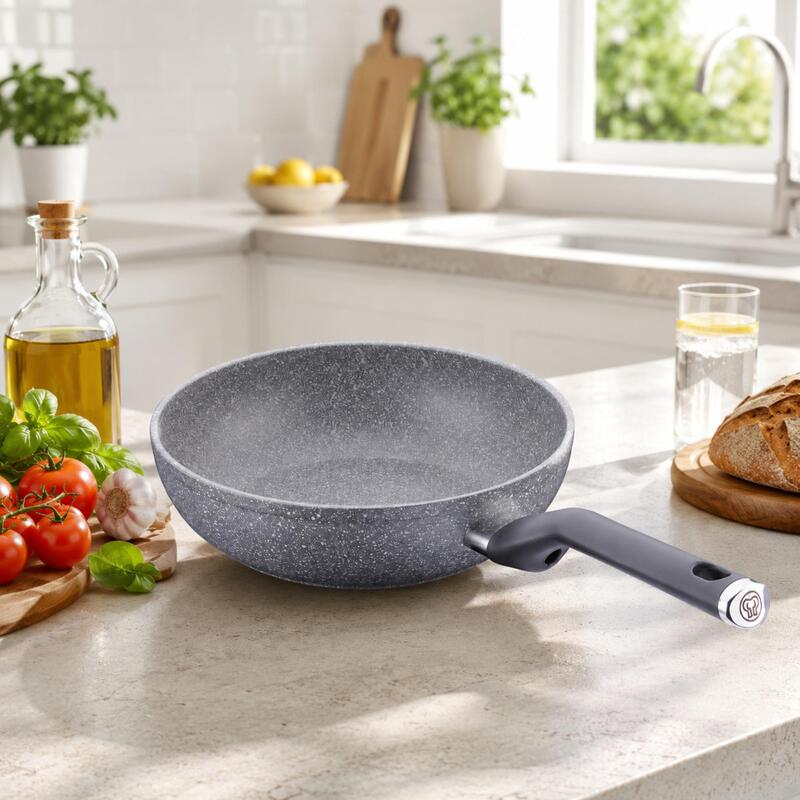 Korkmaz Palma Non-Stick Wok 24cm 2.5L, Induction Compatible