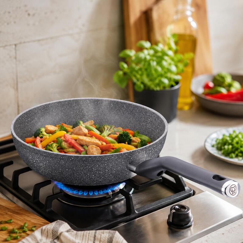 Korkmaz Palma Non-Stick Wok 28cm, Induction Compatible