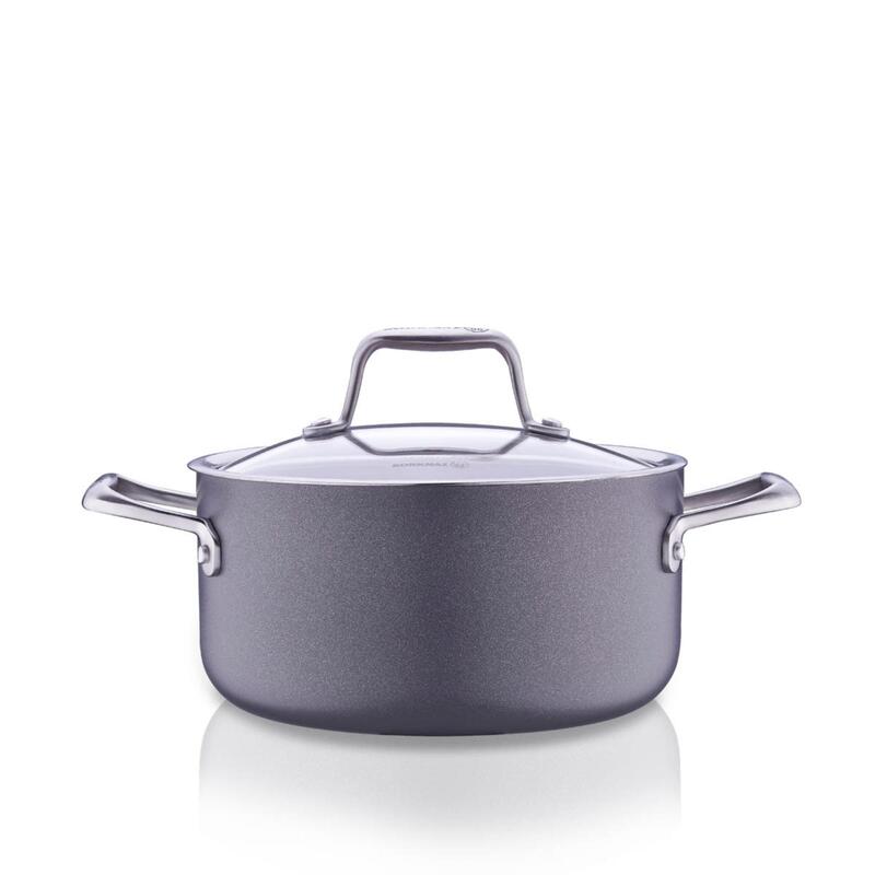Korkmaz Boena Ceramic Non-Stick Stock Pot 28cm – Scratch Resistant, Induction Compatible Cooking Pot