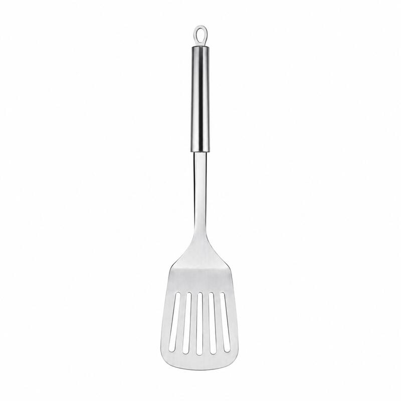 Korkmaz Twisty 18/10 Stainless Steel Slotted Turner Spatula 35cm