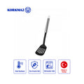 Korkmaz Twisty Nylon Slotted Turner Spatula with Stainless Steel Handle